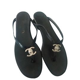 Chanel Sandals Black