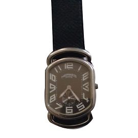 Hermès Quarzuhren Silber