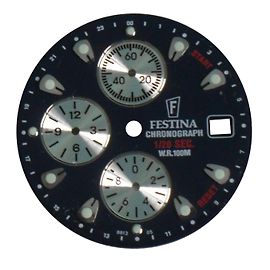 Autre Marque Relógio Festina Chronograph 3711 Prata e Azul Azul