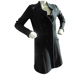 Marithé et François Girbaud Abrigos, Ropa de calle Negro