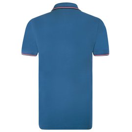 Moncler-Moncler polo blu chiaro nuova camicia eu media-Blu