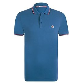 Moncler polo blu chiaro nuova camicia eu grande Blu