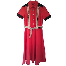 Jc De Castelbajac Vestido Roja