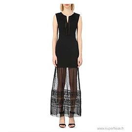 Vestito Maje Grape Nero in Pizzo Nero