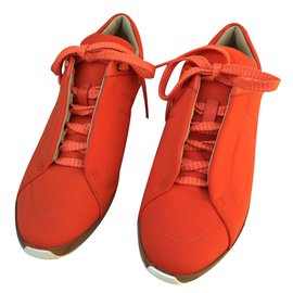 Hermès-scarpe da ginnastica-Arancione