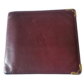Cartier Carteras pequeñas accesorios Burdeos