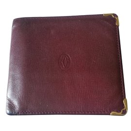 Cartier Wallets Small accessories Dark red