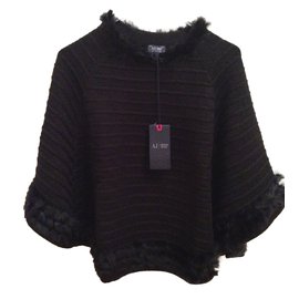 Armani Jeans-Poncho-Noir