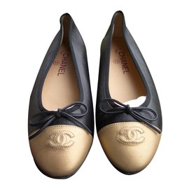 Chanel-Sapatilhas de ballet-Preto