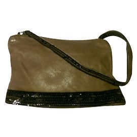 Clutch Vanessa Bruno em couro marrom Marrom
