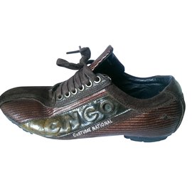 Costume National-Sneakers-Dark brown