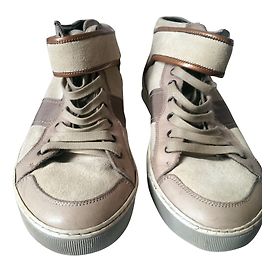 Lanvin Sneaker aus beige Leder Beige