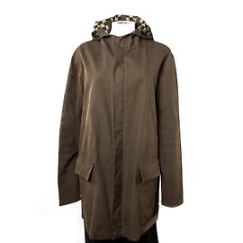 Louis Vuitton LongHoodedDamierJacket Marrom