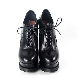 Alaïa 2016 Stivaletti con zeppa in pizzo Oxford Nero