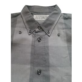 Camicia Maison Martin Margiela in cotone grigia a maniche lunghe Grigio