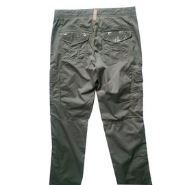 Trussardi Jeans-Pantalón, legging-Verde