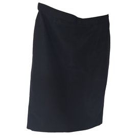 Christian Dior-Falda de tubo-Negro