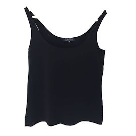 Top noir sans manches Max Mara Taille 42 Noir