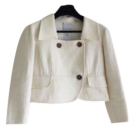 Céline Short jacket double faced wool Cream