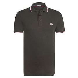 CAMISETA DE POLO A ESTRENAR DE MONCLER MEDIUM MILITAR VERDE DE LA UE Verde