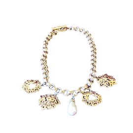 Guy Laroche Collier Blanc Doré