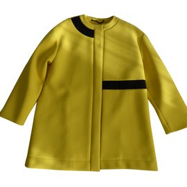 Kenzo Coat Black Yellow
