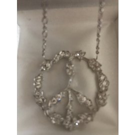 Stone-Peace and love-Silvery,White