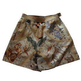 Hermès short en soie imprimée comme un carré Autre