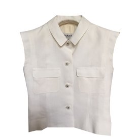 Chanel Jacke Weiß