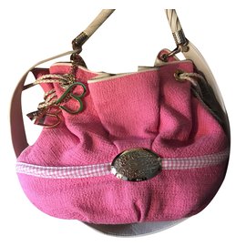 Lancel Bolsa Rosa Branco