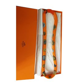 Hermès-Petit H Hermès-Multicolore,Orange