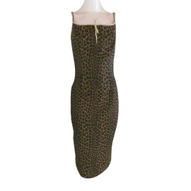 Fendi-Robe-Imprimé léopard