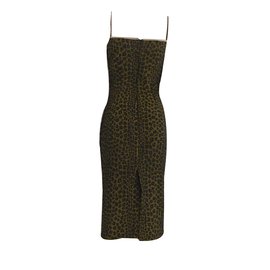 Fendi-Robe-Imprimé léopard