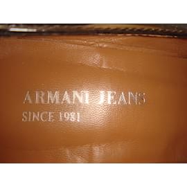 Armani Jeans-bailarinas-Marrón oscuro