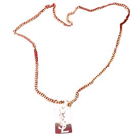 Yves Saint Laurent collana pendente D'oro