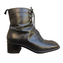 Bottines Sartore en cuir noir Noir