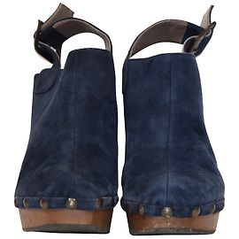 CASTANER SABOTS A TALON Bleu Marine