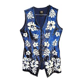 Escada Gilet Bleu