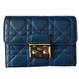 Christian Dior-portafoglio-Blu
