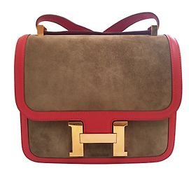 Hermès Constance Bicolore Rouge Doré Chataigne