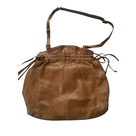 Vanessa Bruno Ledertasche Hellbraun mit Fransen Hellbraun