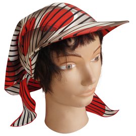 Hermès-Sombrero / Sombrero / bufanda para atar-Multicolor