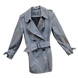 Trench Claudie Pierlot Grigio Cotone Grigio