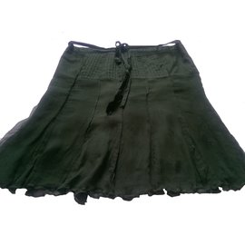 Comptoir Des Cotonniers-Skirt-Olive green