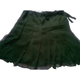 Comptoir Des Cotonniers-Skirt-Olive green