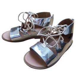 Zara-Sandales enfant-Argenté