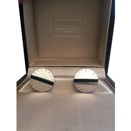 Bulgari-Cufflinks-Silvery