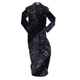Vestido Lunares de seda Givenchy Multicolor