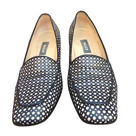 Mocassins Bally Parfait en cuir noir et blanc Taille 40 Autre