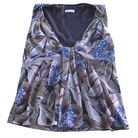 Cacharel Plissee Top mehrfarbig Polyester Mehrfarben